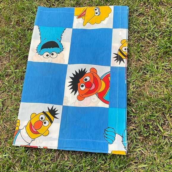 NEW Vintage 70s 80s SESAME STREET Muppets Kids Nursery Curtain Panels JP Stevens - Picture 10 of 11